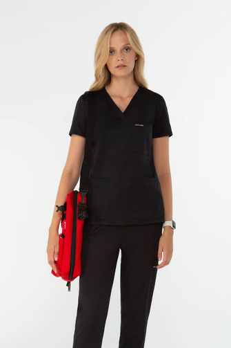 VANNES - dámská zdravotní halenka  - Pure black