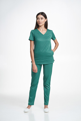Damen-Medizin-Set CILFRI (Sora Oberteil, Alba Hose) Bold Green