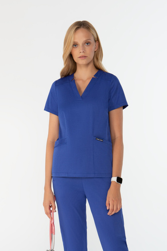 Damen-Medizinset Louis Lanier (Arras Oberteil, Arles Jogger) 	Sapphire blue