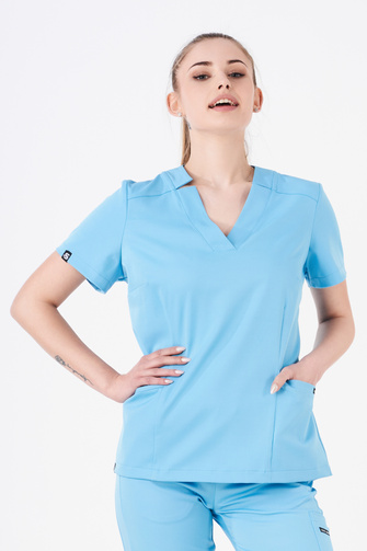 Damen-Medizinset Louis Lanier (Arras Oberteil, Arles Jogger) Caribbean Blue