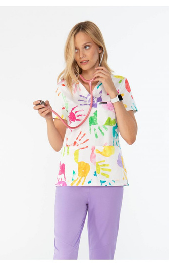 VANNES - Happy Hand - scrub top