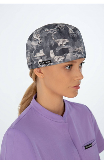 Albi - Snow Leopard - scrub cap