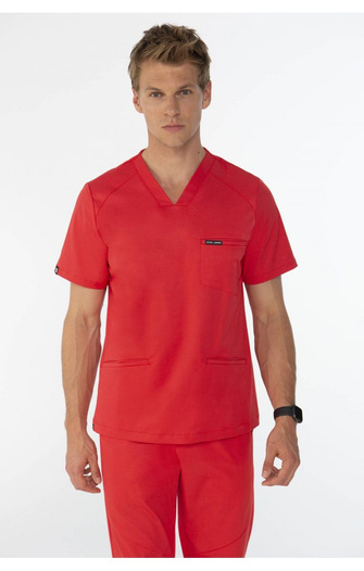 LORMONT - scrub top - Scarlet red