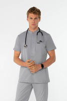 ROCHEFORT - scrub top - Midnight grey