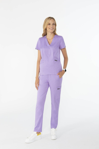 Women’s medical set Louis Lanier (top Arras, trousers Clamart) Pastel violet