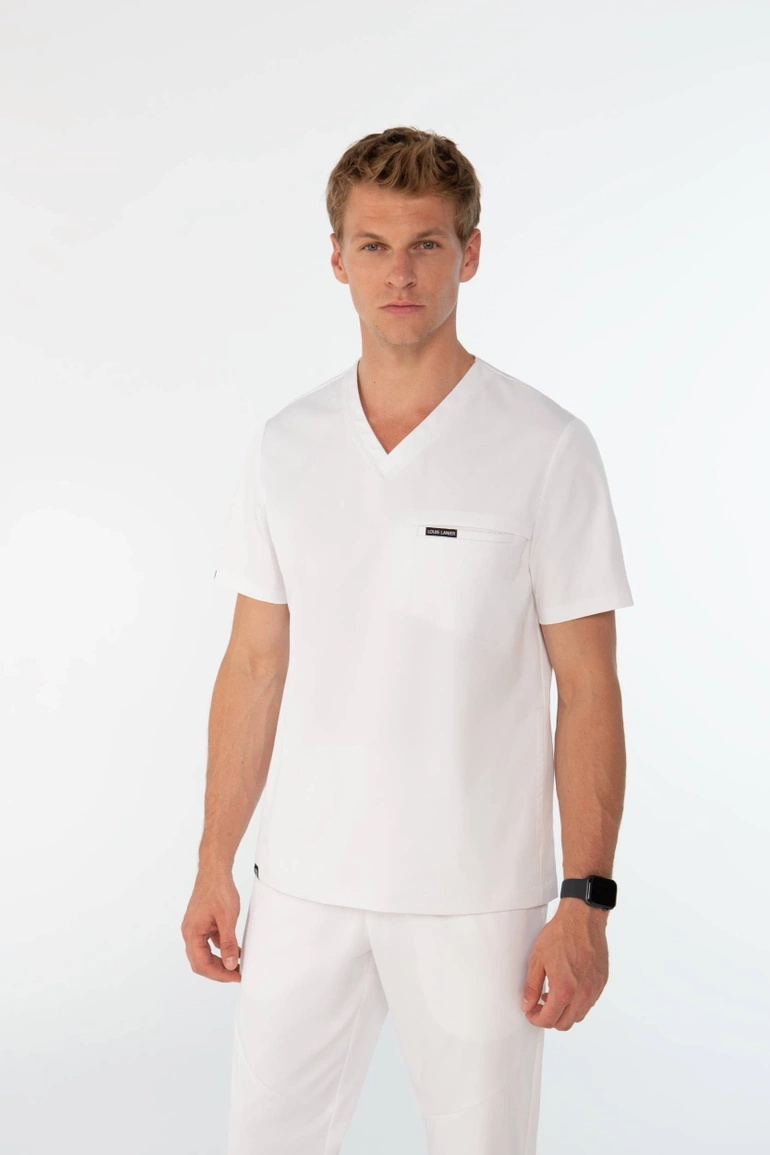 MONTPELLIER - pánská zdravotní mikina - Chalk white