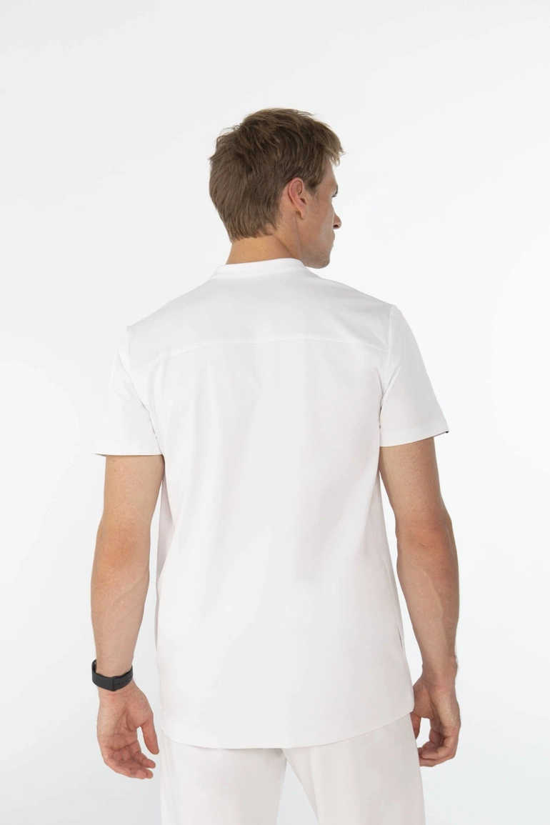 ROCHEFORT - scrub top - Chalk white