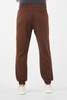 SAUMUR - jogger scrub pants - Chocolate Brown