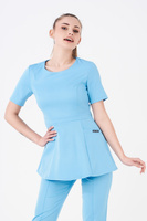 LYON - scrub top - Caribbean Blue