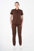 Damen-Medizinset Louis Lanier (Oberteil Rouen, Hose Arles) Chocolate brown