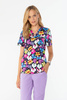 VANNES - Night Orchid - scrub top