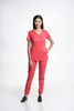 Komplet medyczny damski CILFRI (bluza Sora, spodnie Narni) Raspberry red
