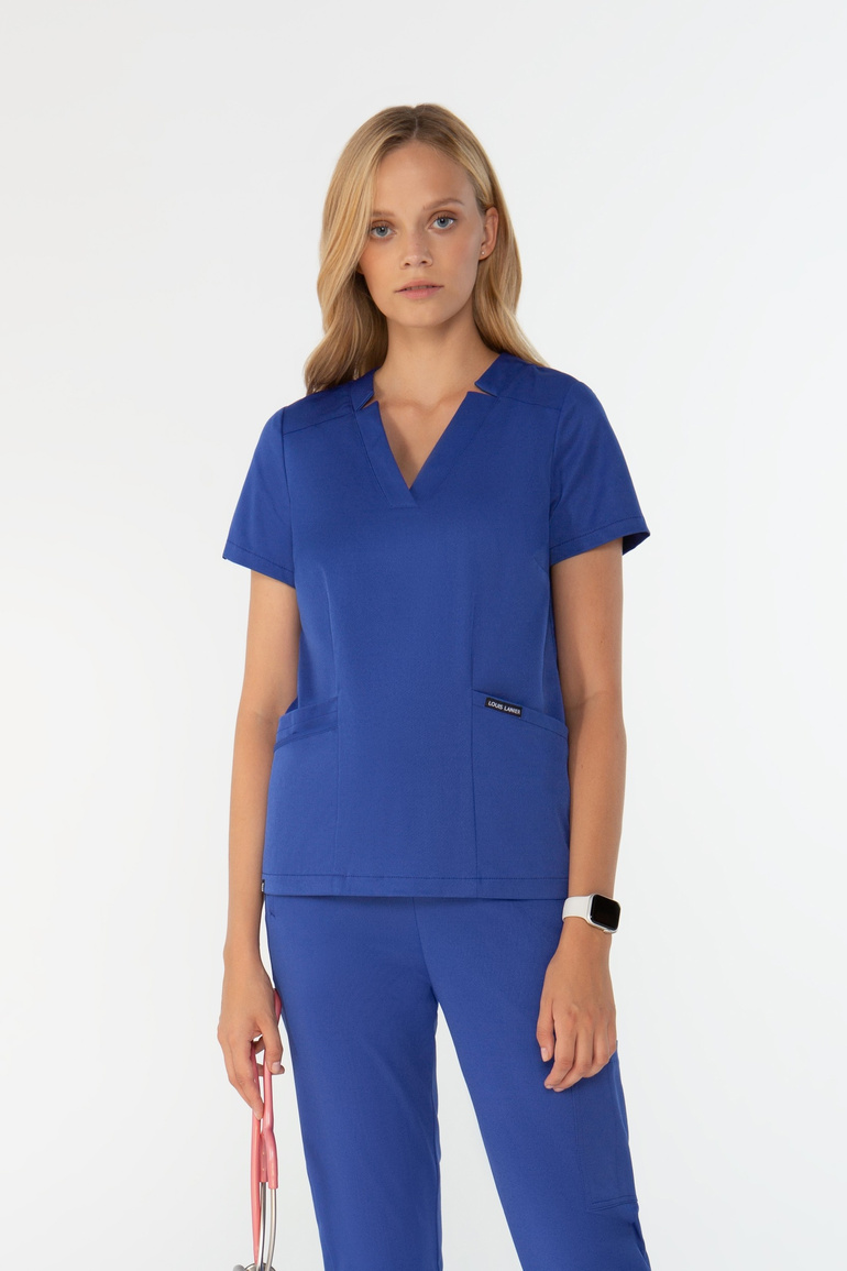 Women’s medical set Louis Lanier (Arras top, Arles joggers) Sapphire blue