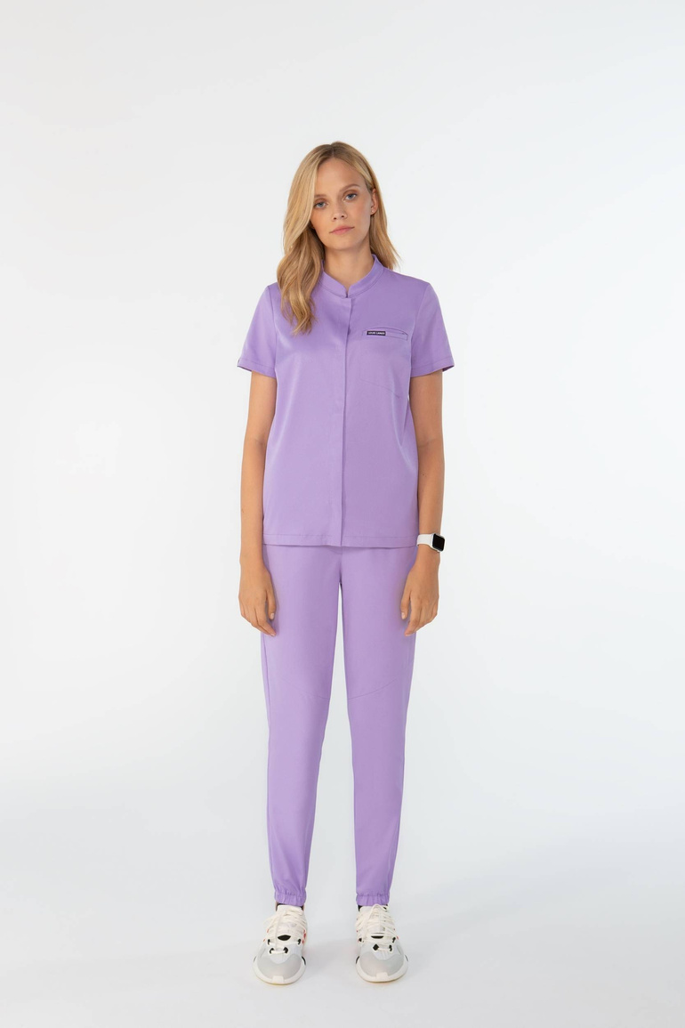 ROUEN - scrub top - Pastel violet