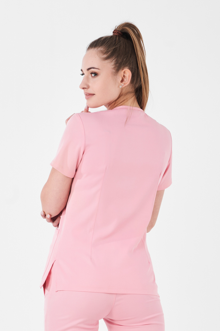 VANNES - bluza medyczna damska - Pastel Pink