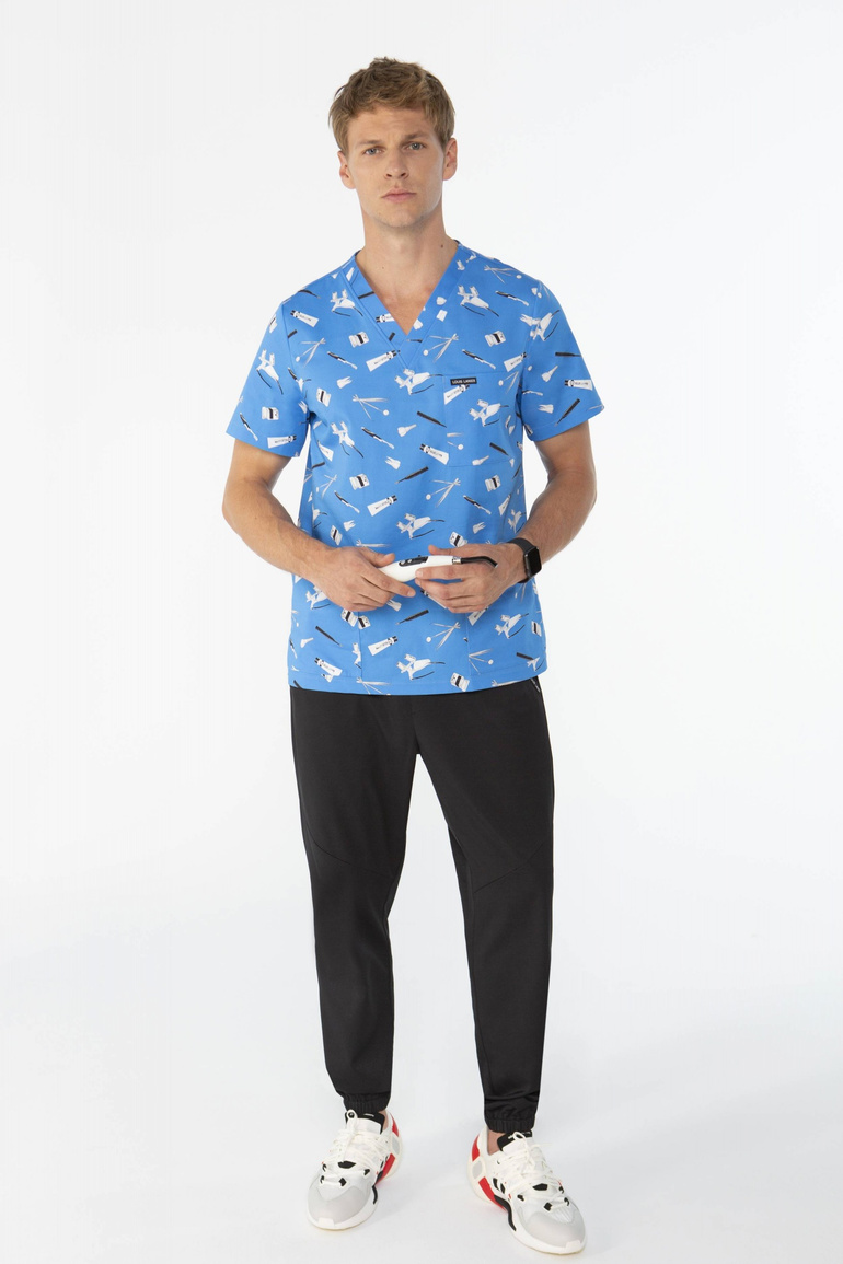 TULON - Dentistry blue - pánská zdravotní halenka