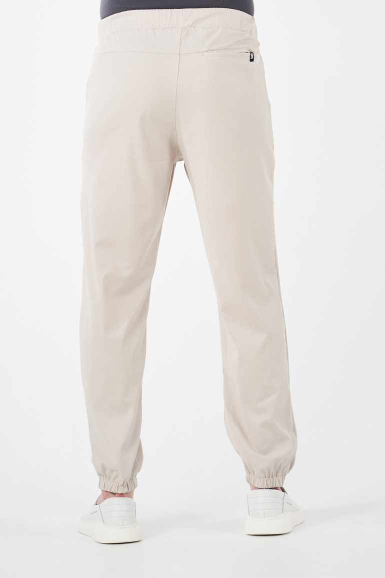 SAUMUR - jogger scrub pants - Bone