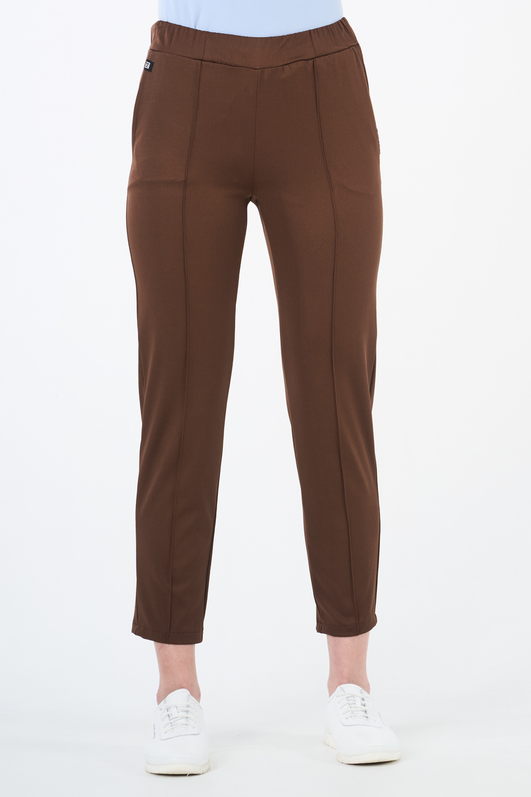 LARISA - scrub pants - Chocolate Brown