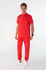 SAUMUR - jogger scrub pants - Scarlet red