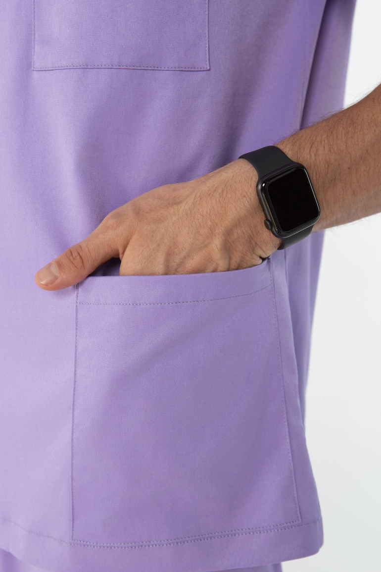 TULON - scrub top - Pastel violet