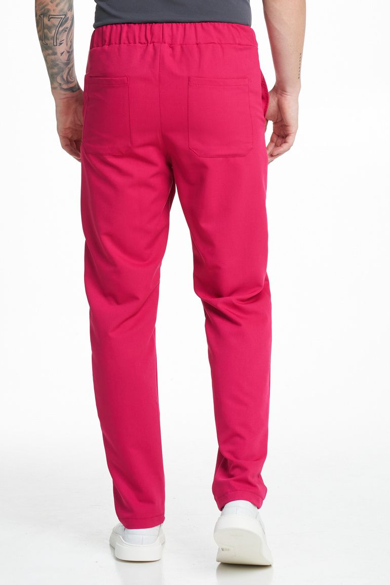 PRATO - scrub pants - Amarant