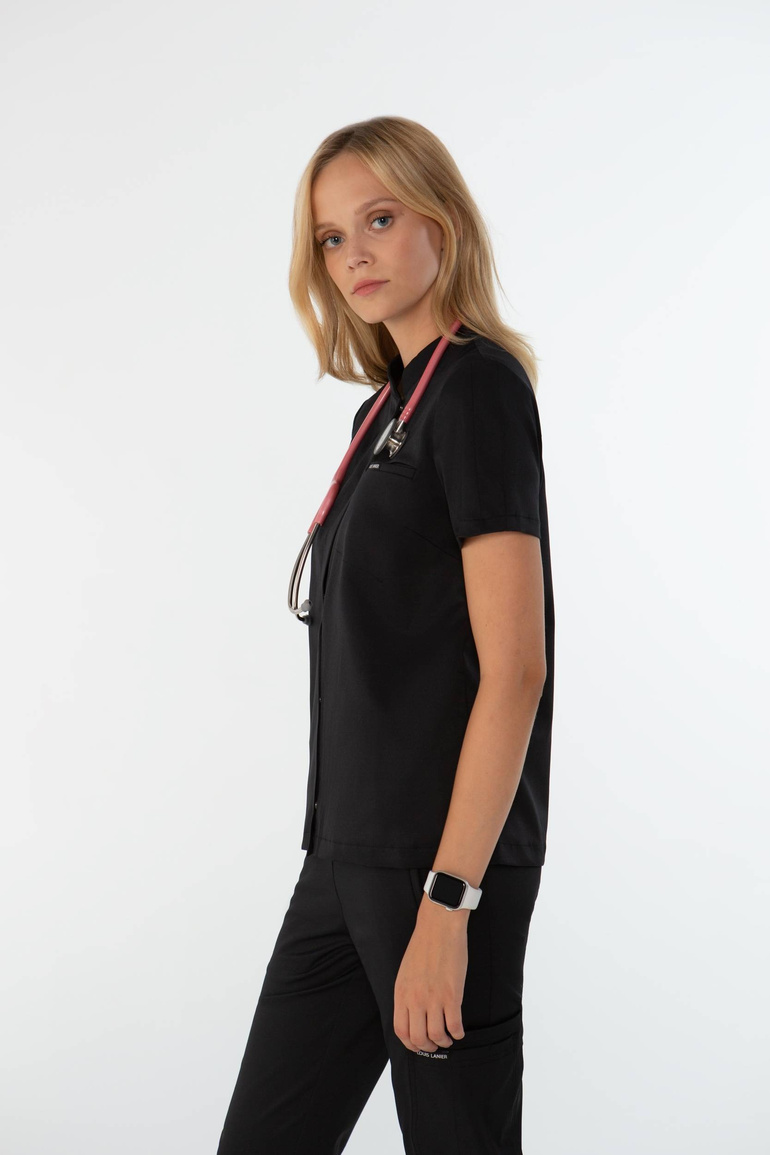 ROUEN - bluza medyczna damska - Onyx black