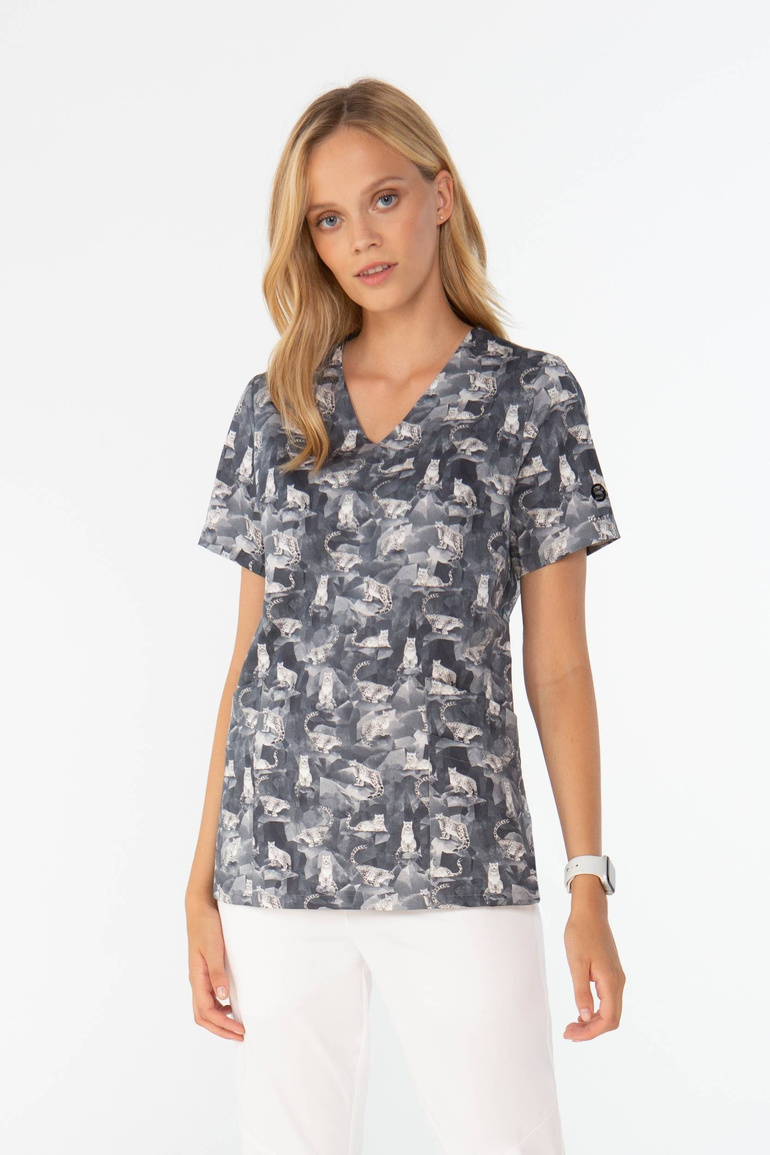 VANNES - Snow Leopard - dámská zdravotní halenka