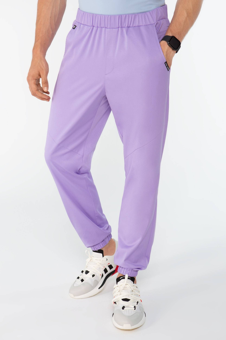 SAUMUR - jogger scrub pants - Pastel violet
