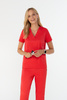 Komplet medyczny damski Louis Lanier (bluza Arras, joggery Arles) Scarlet red