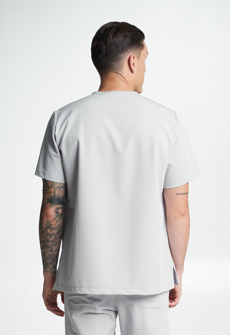 TRIEST - bluza medyczna męska - Light grey