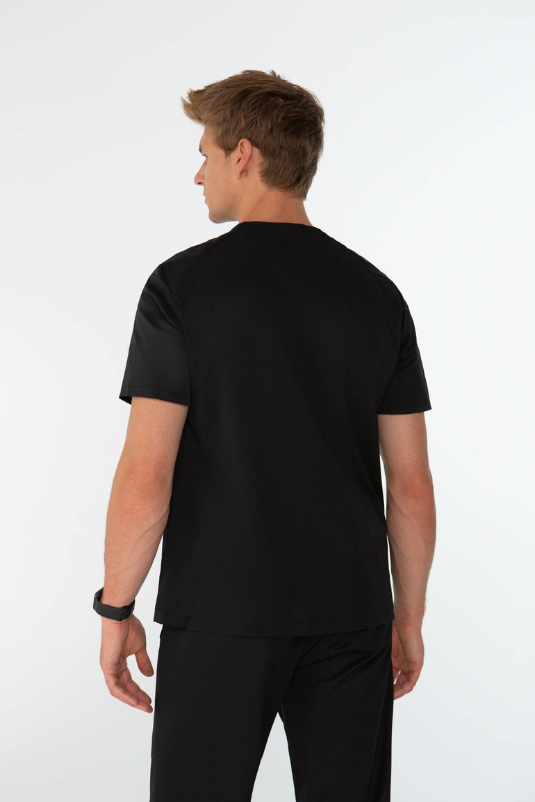 LORMONT - scrub top - Onyx black
