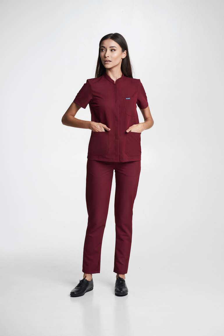 MATERA - dámská zdravotní halenka - Bordo