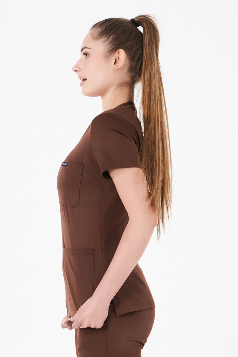 VANNES - Damenkasack  - Chocolate Brown