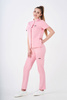 Women’s medical set Louis Lanier (Rouen top, Clamart pants) Pastel Pink