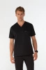 MONTPELLIER - scrub top - Pure Black