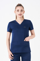 VANNES - scrub top - Dark blue