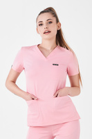 VANNES - scrub top - Pastel Pink