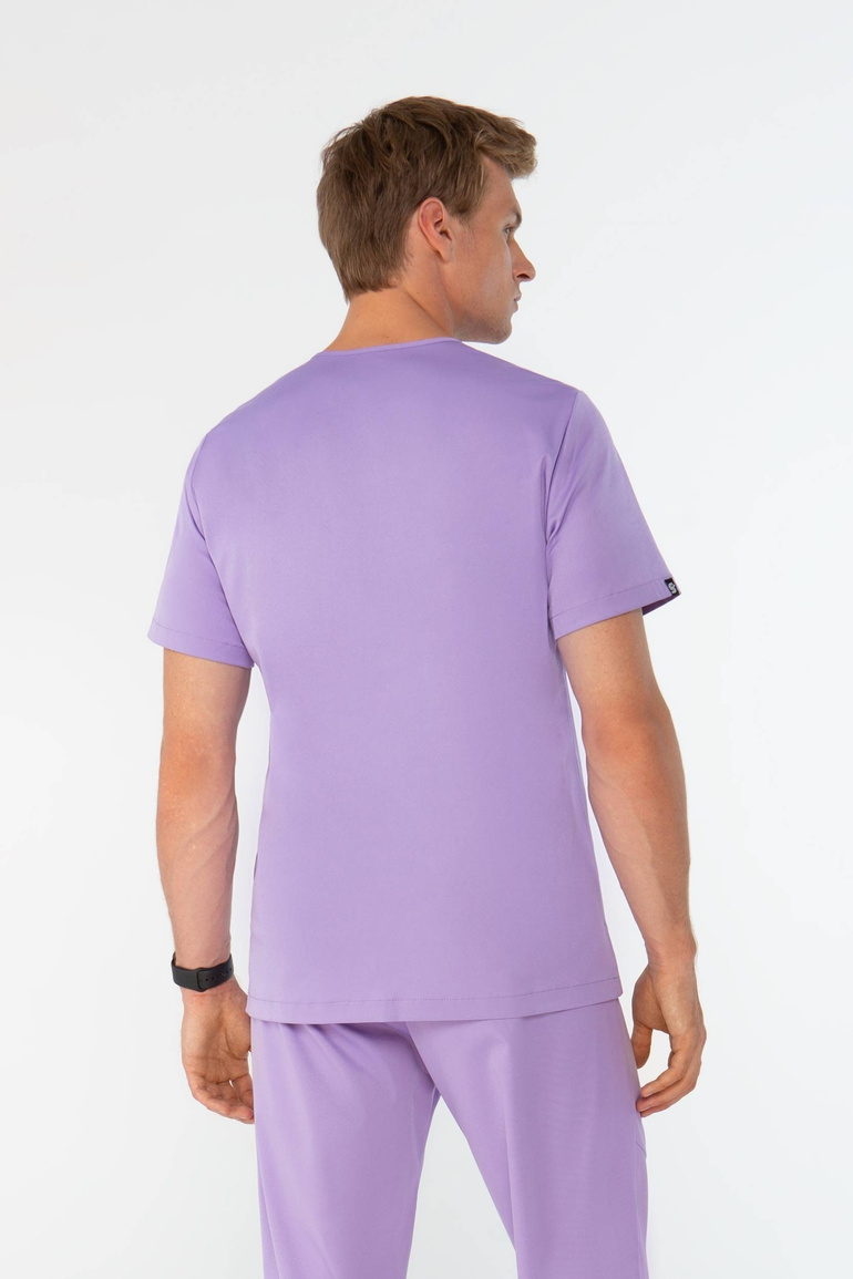 TULON - bluza medyczna męska - Pastel violet