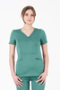 Damen-Medizinset Louis Lanier (Bluse Nantes, Hose Clamart) -Deep Green