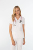 VANNES - scrub top - Alpine white