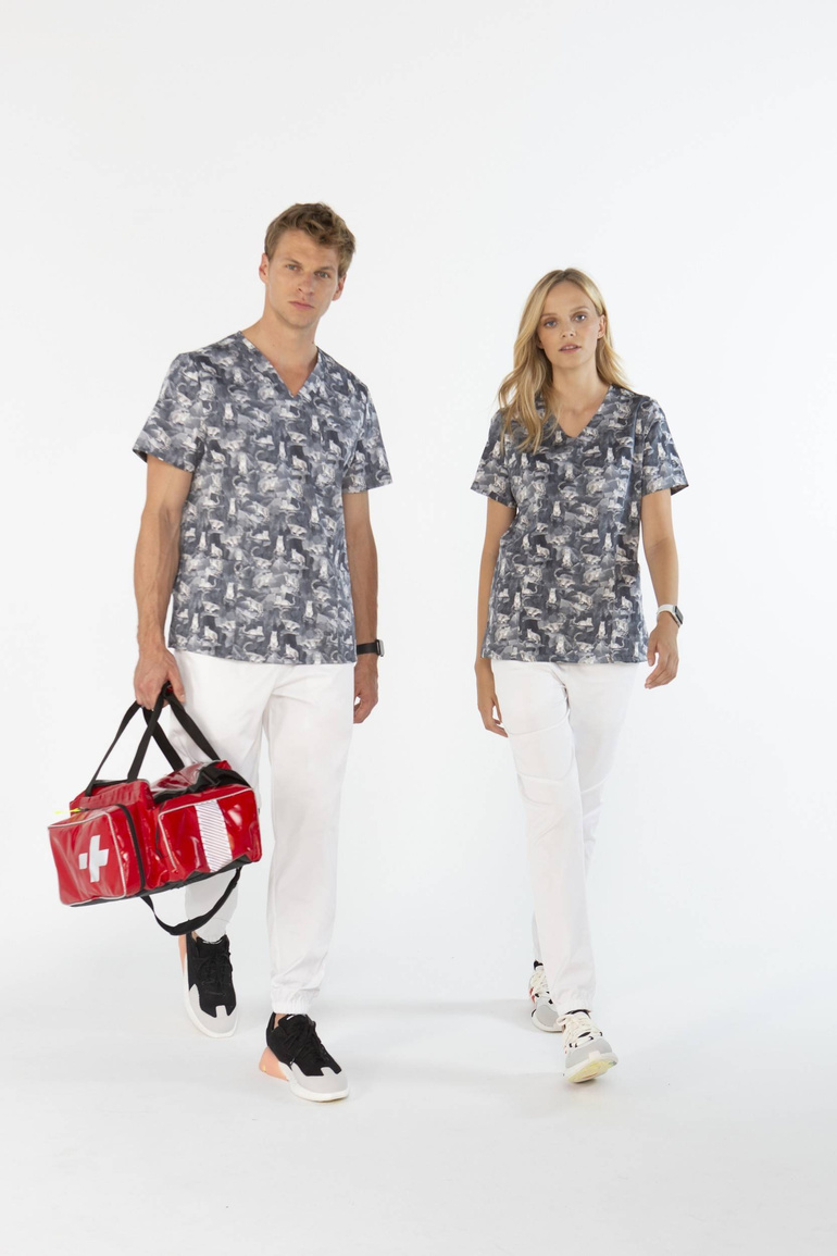 VANNES - Snow Leopard - dámská zdravotní halenka