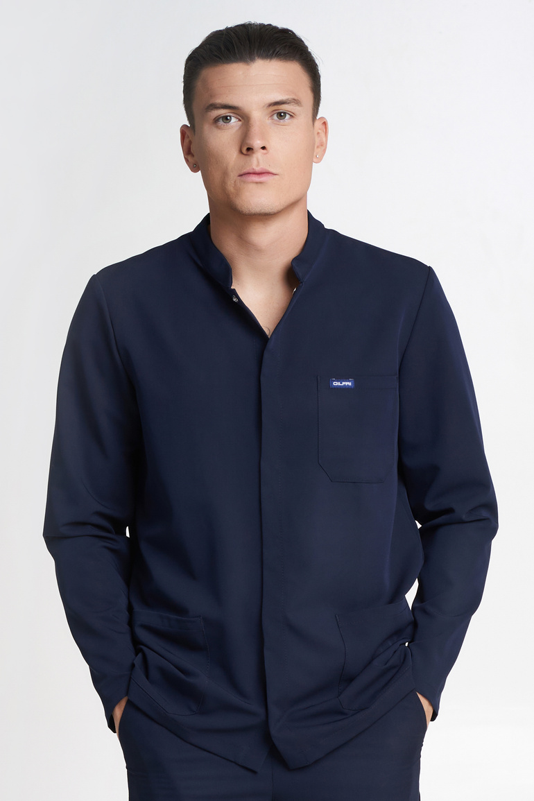 BACOLI - scrub top - Dark blue