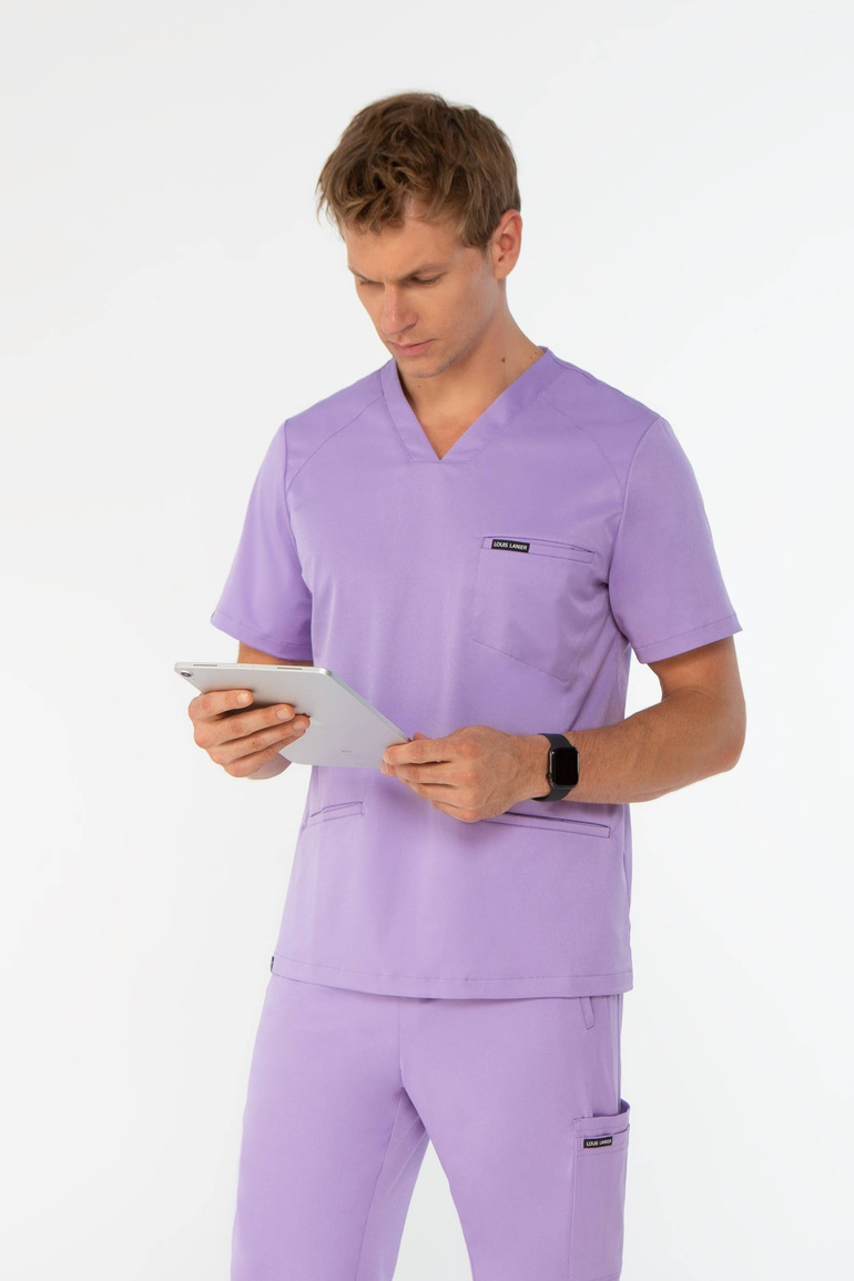 LORMONT - scrub top - Pastel violet