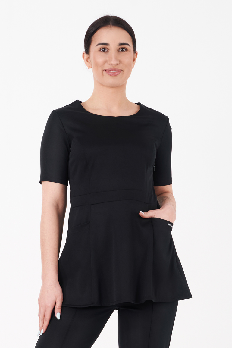 LYON - bluza medyczna damska - Onyx black