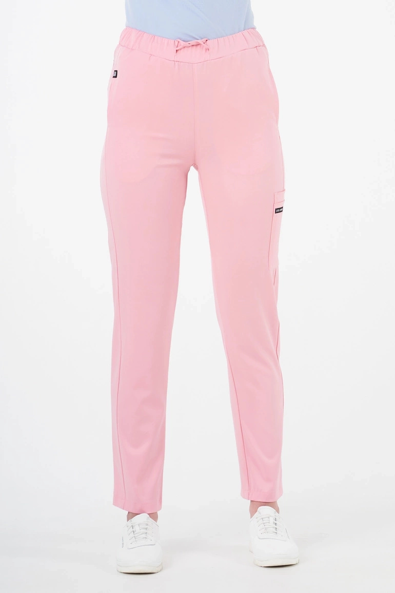 Louis Lanier Women’s Medical Set (Nantes Top, Clamart Trousers) - Pastel Pink