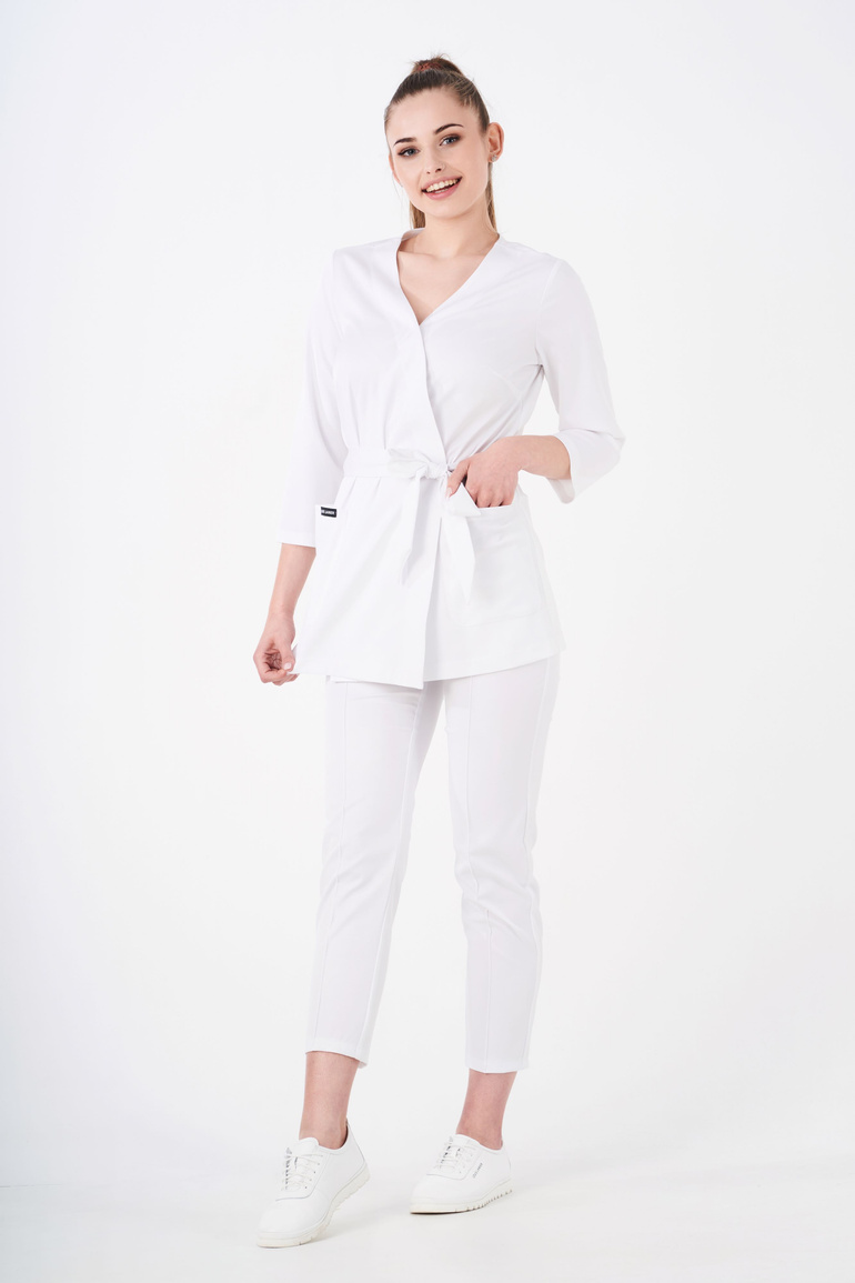 SIENA - bluza medyczna damska - Alpine white