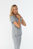 Women’s medical set Louis Lanier (Rouen top, Arles trousers) Midnight grey