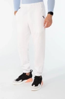SAUMUR - jogger scrub pants - Chalk white