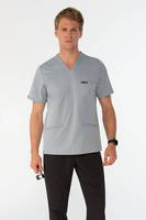 LORMONT - scrub top - Midnight grey