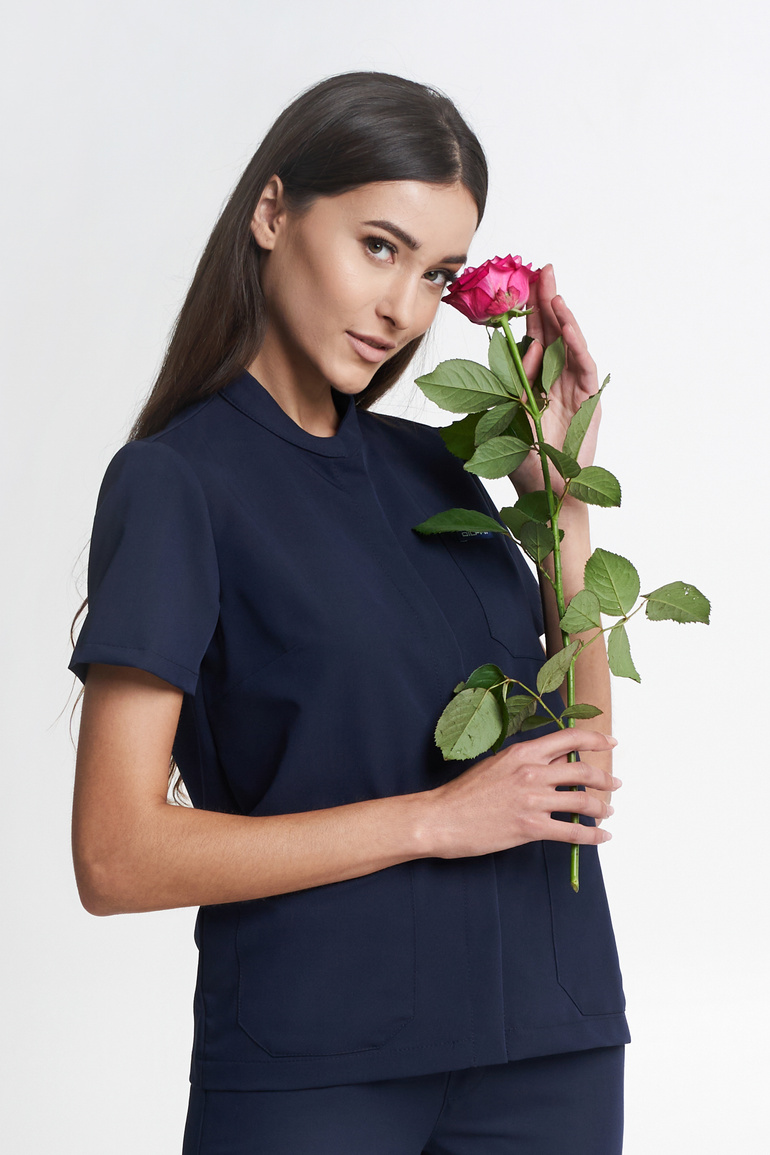 MATERA - bluza medyczna damska - Dark blue